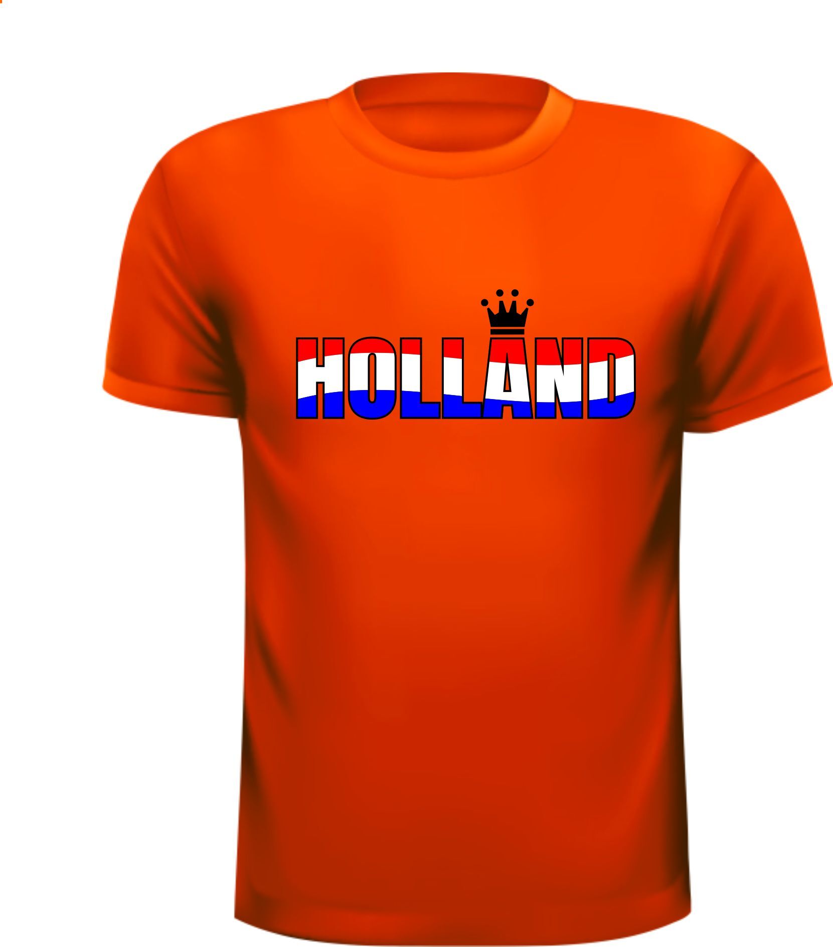 Oranje Shirtje voor Koningsdag Holland print