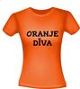 Oranje shirtje voor koningsdag voor een oranje diva