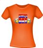 foto 2 Oranje T-shirt Koningsdag king's day bierpullen print