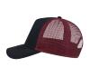 foto 3 Rapper Canvas Trucker Pet donkerblauw met burgundy rood