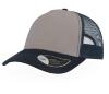 Rapper Canvas Trucker Pet Donkerblauw met grijs