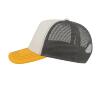 foto 3 Rapper Canvas Trucker Pet wit met geel met grijs