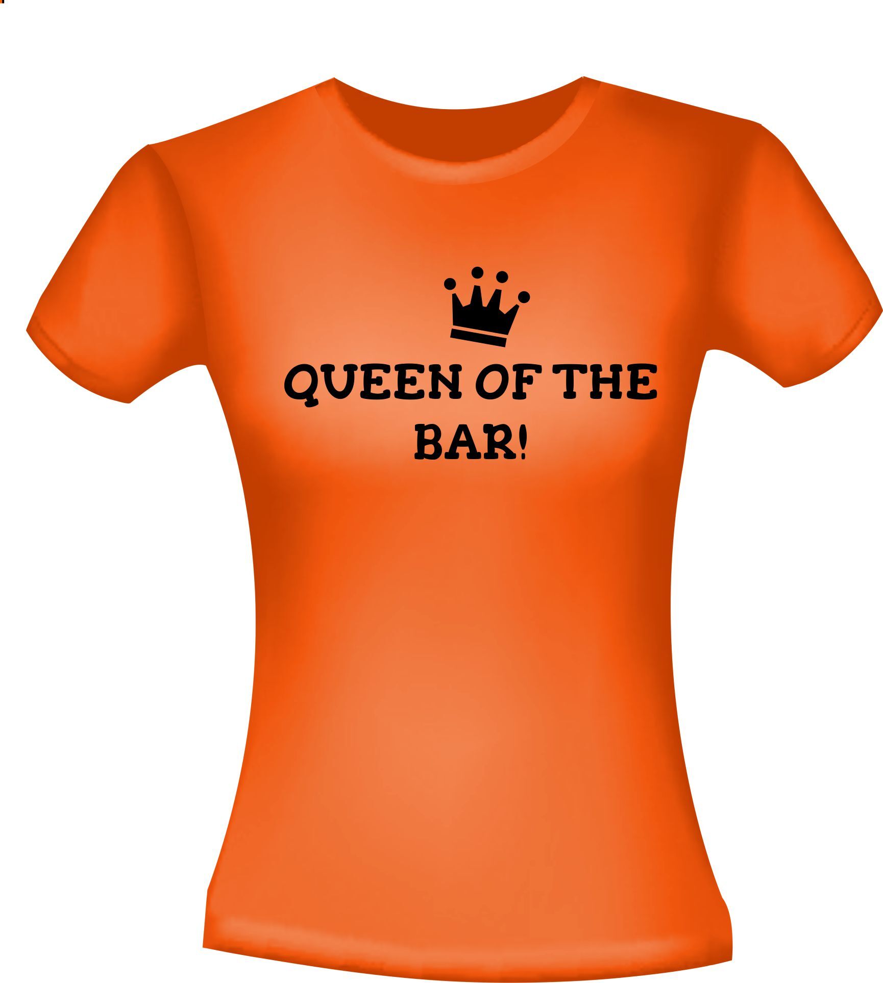 Shirtje voor  Koningsdag queen of the bar!