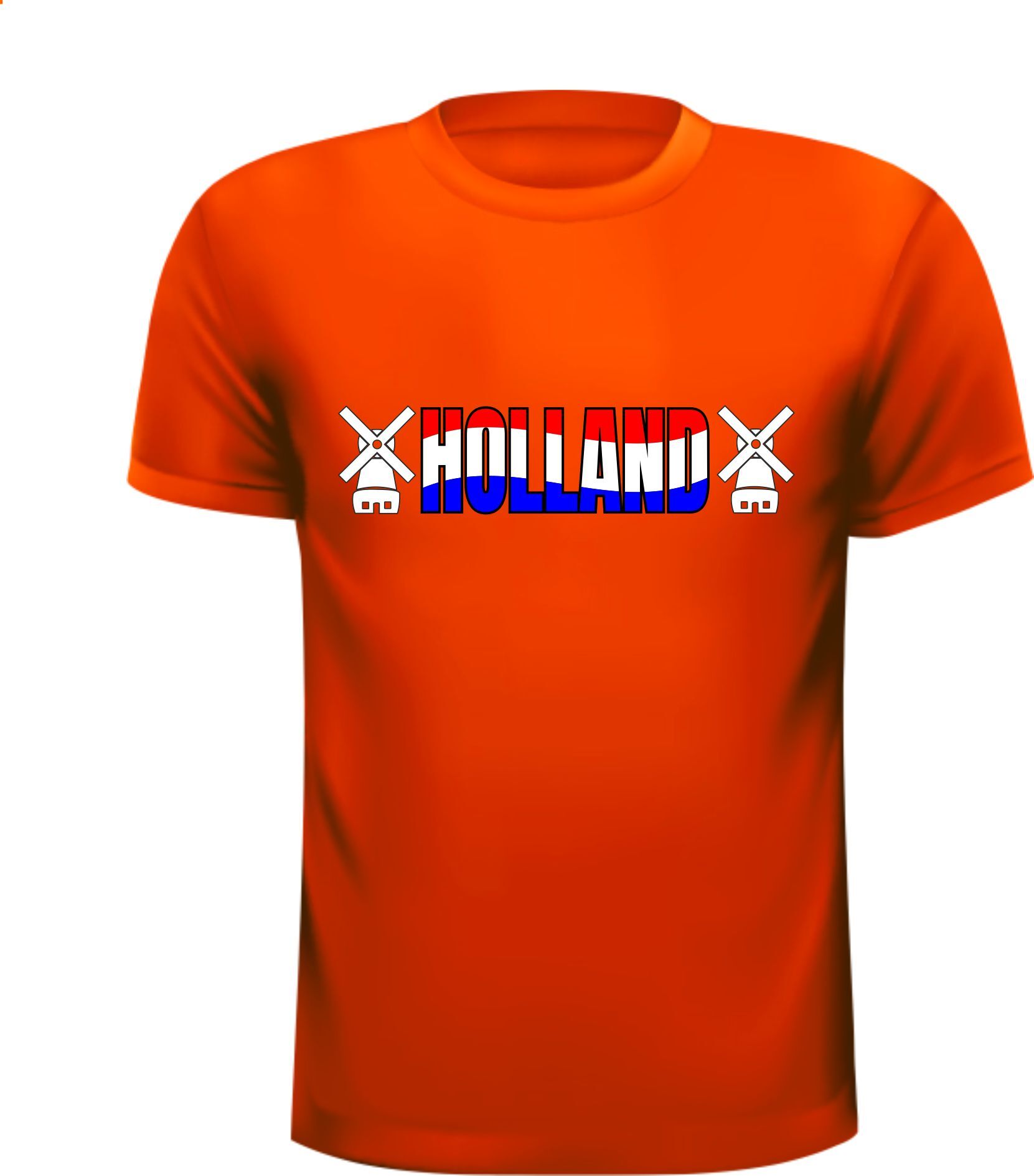 Shirtje voor Koningsdag Holland met windmolen