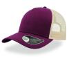 Stoere pet Trucker Cap Rapper Cap burgundy rood met steen kleur 