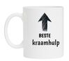 foto 1 Witte mok met zwarte opdruk de beste kraamhulp
