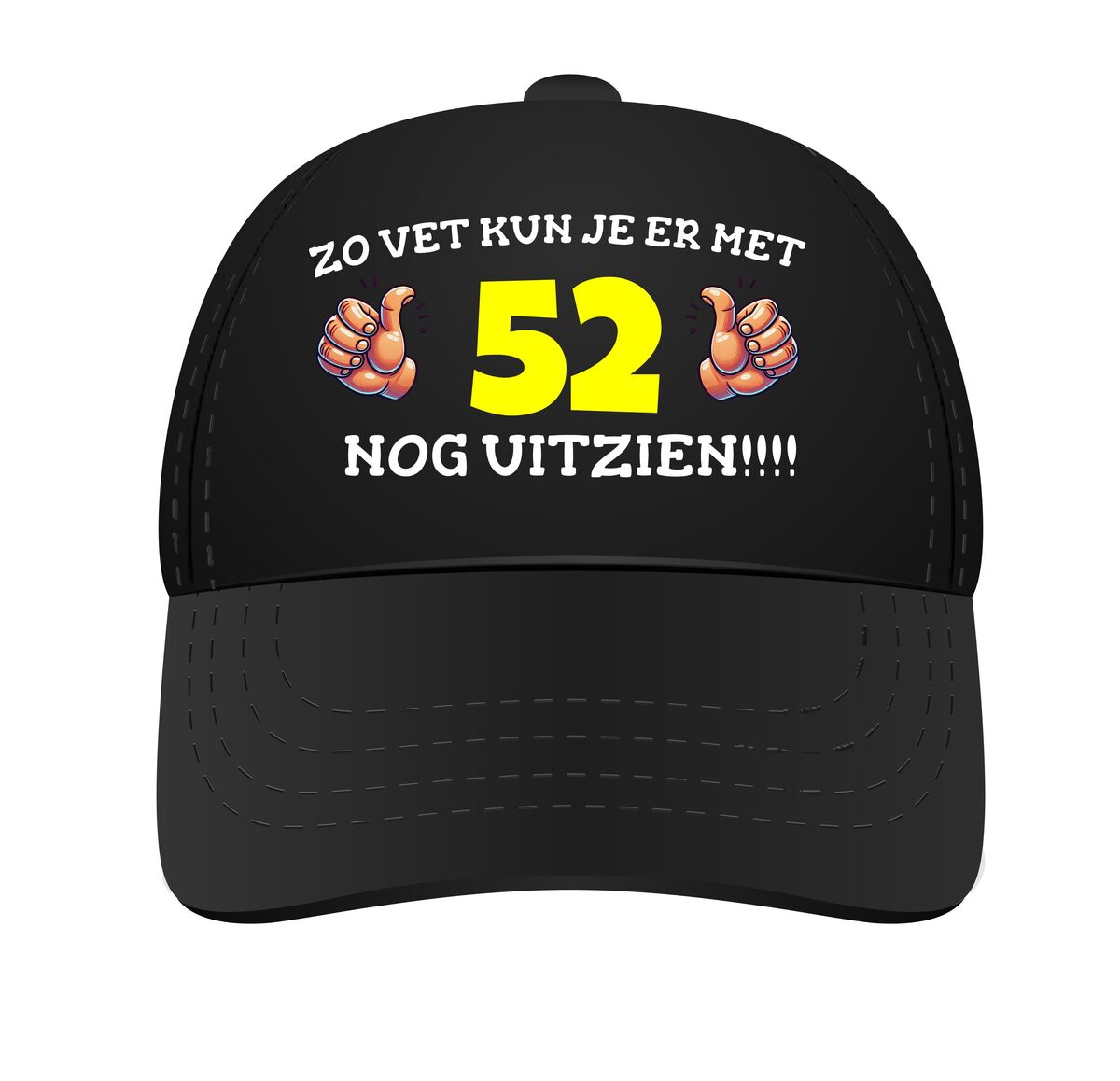 Cap zo vet kun je er met 52 nog uitzien cap