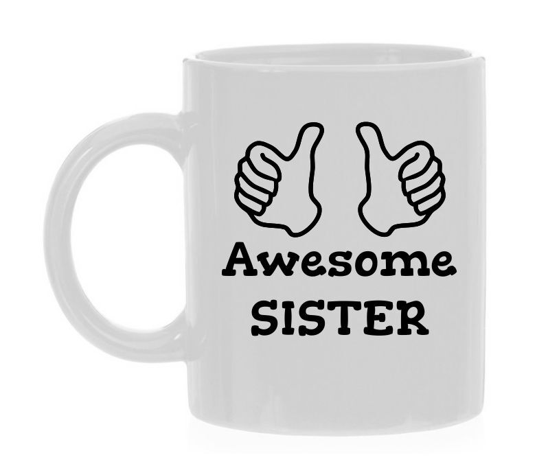 Mok Awesome sister geweldige zuster koffiemok