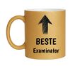 foto 1 Beker glitter goud voor de beste examinator