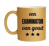foto 1 Een examinator van goud glitter gouden mok