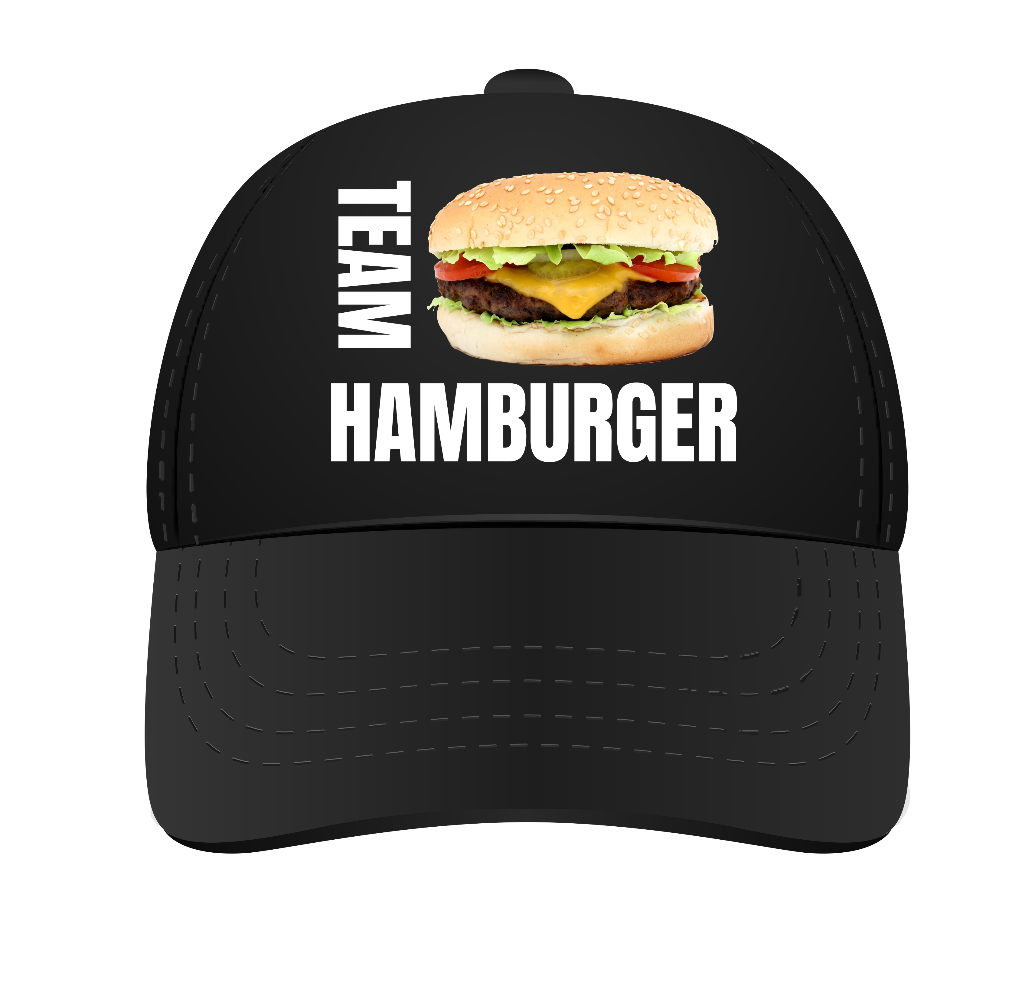 Pet voor het hamburger team.Team hamburger pet