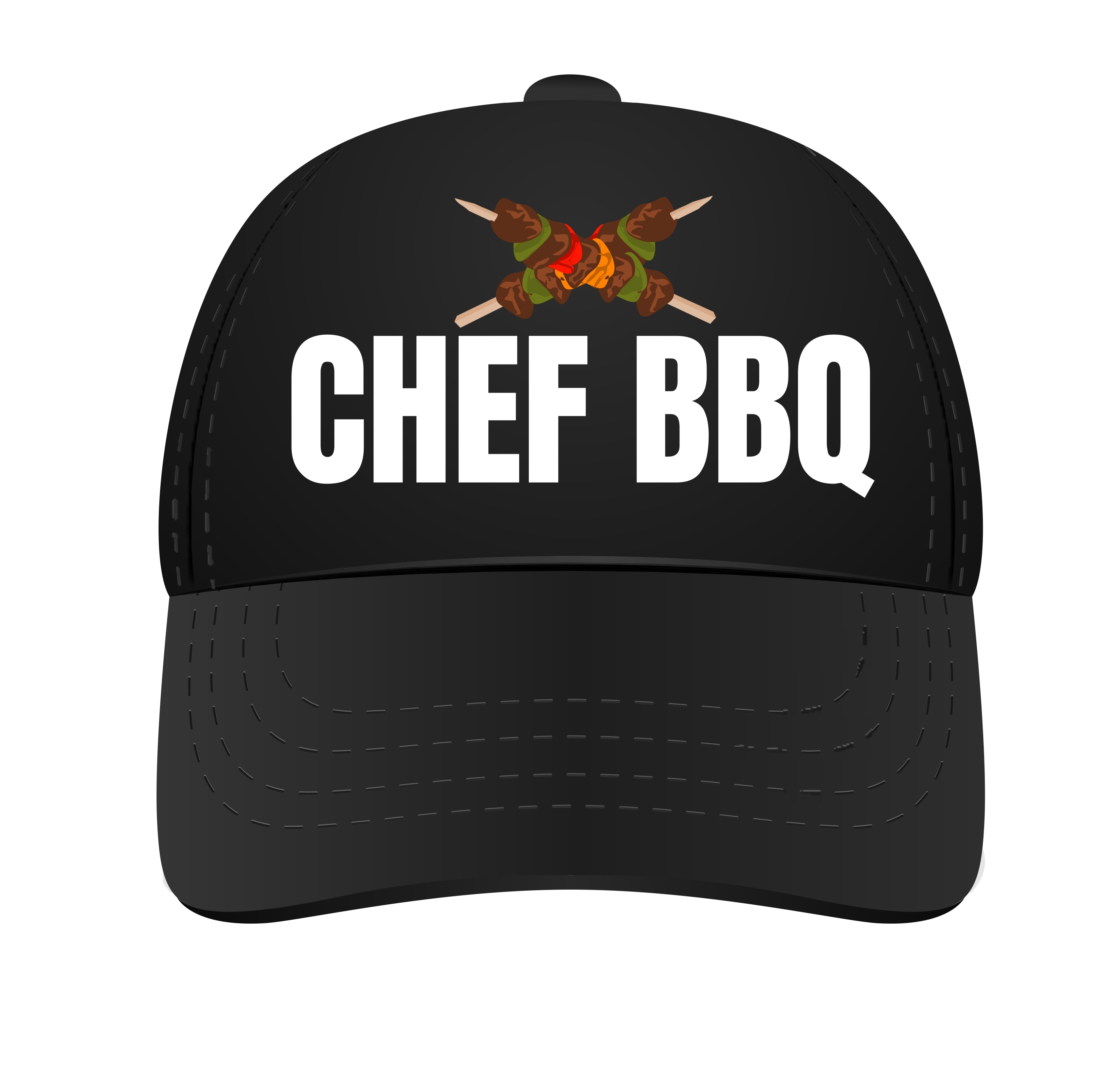 Petje voor chef BBQ. Pet chef barbecue