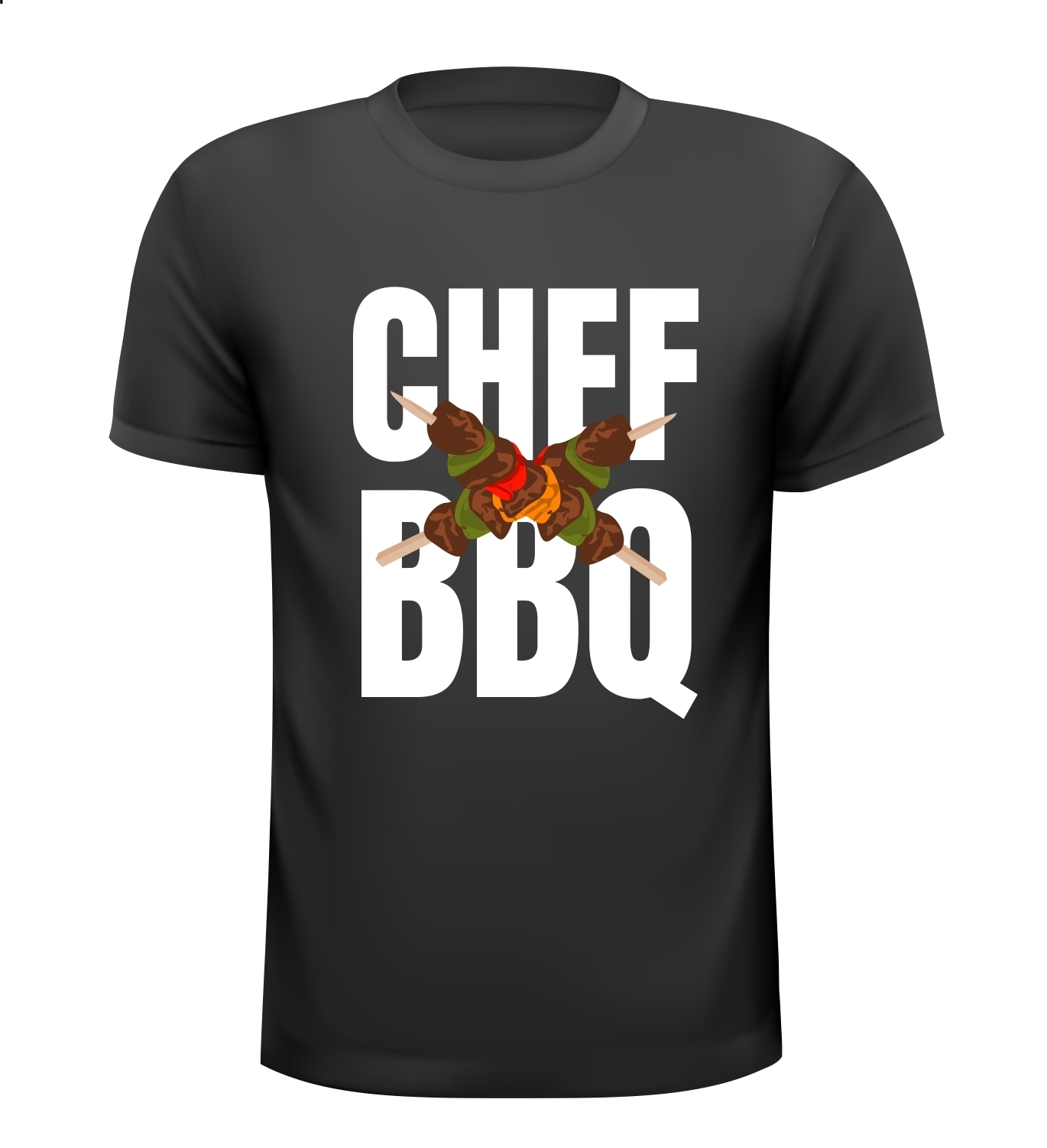 Shirtje voor chef BBQ. Chef barbecue