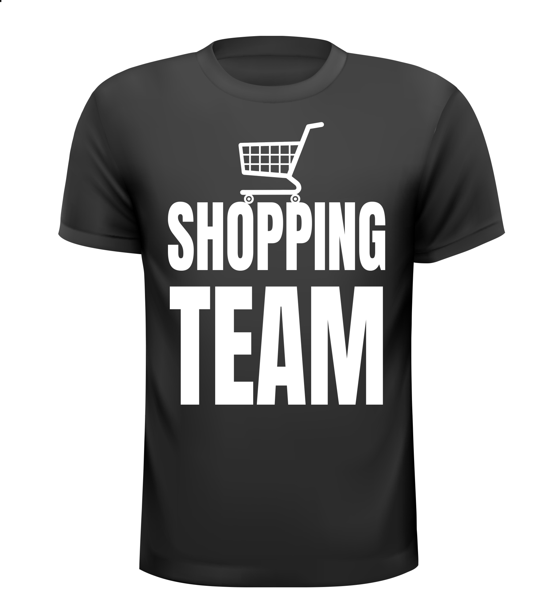 Shirtje voor het shopping team. Het winkel team