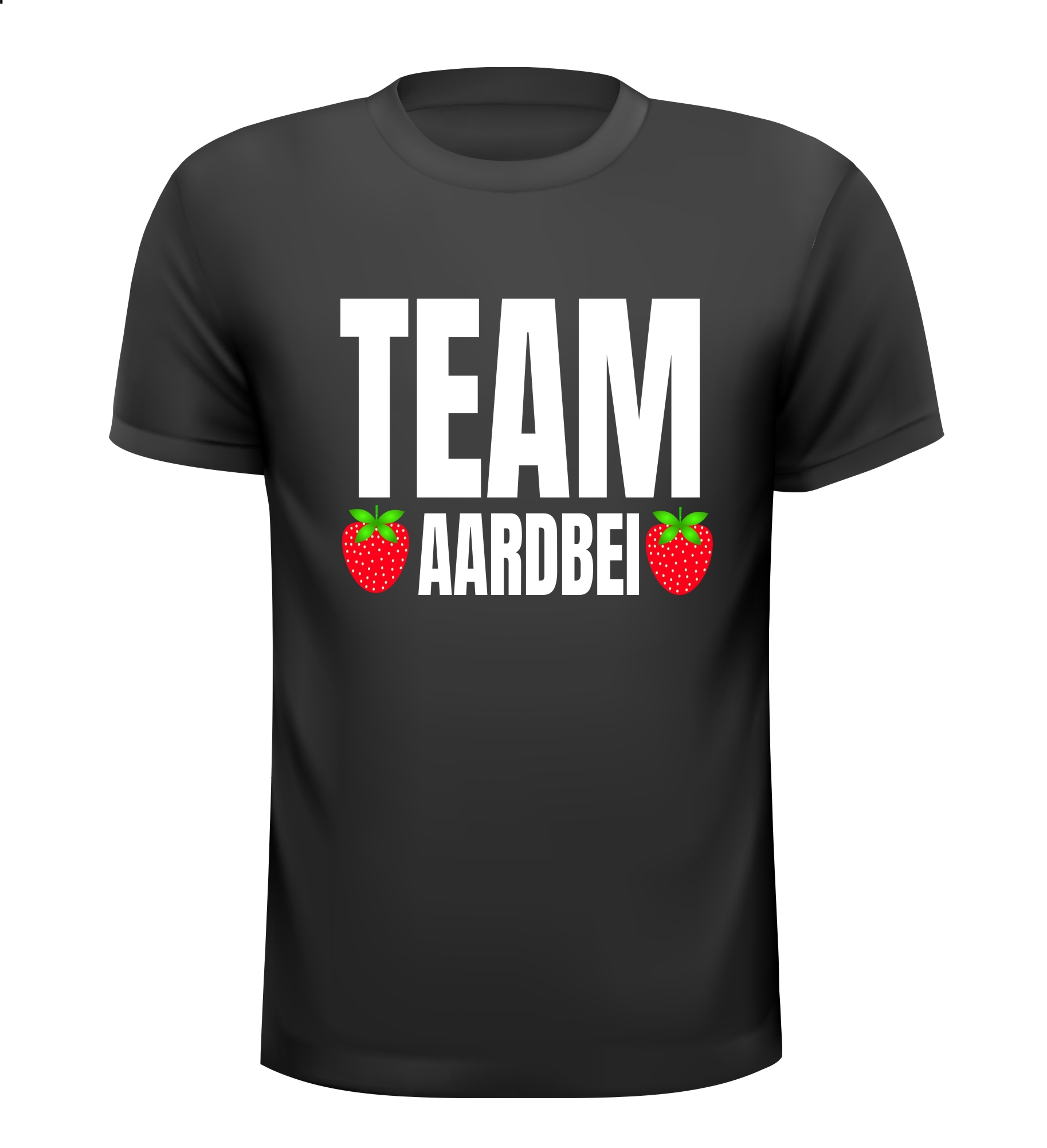 Shirtje voor Team aardbei. Het aardbeien team.