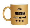 foto 1 Een manager van goud glitter gouden mok 