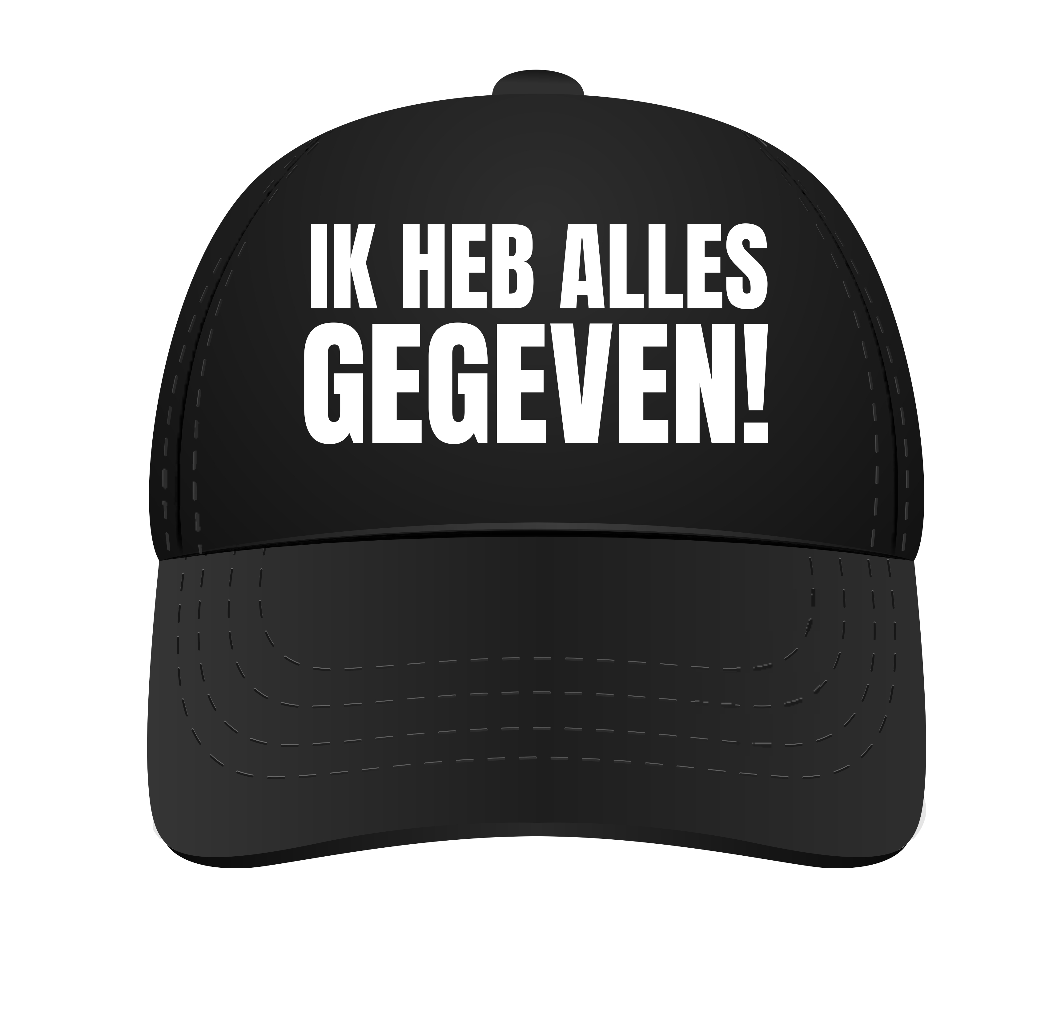 Grappige pet ik heb alles gegeven