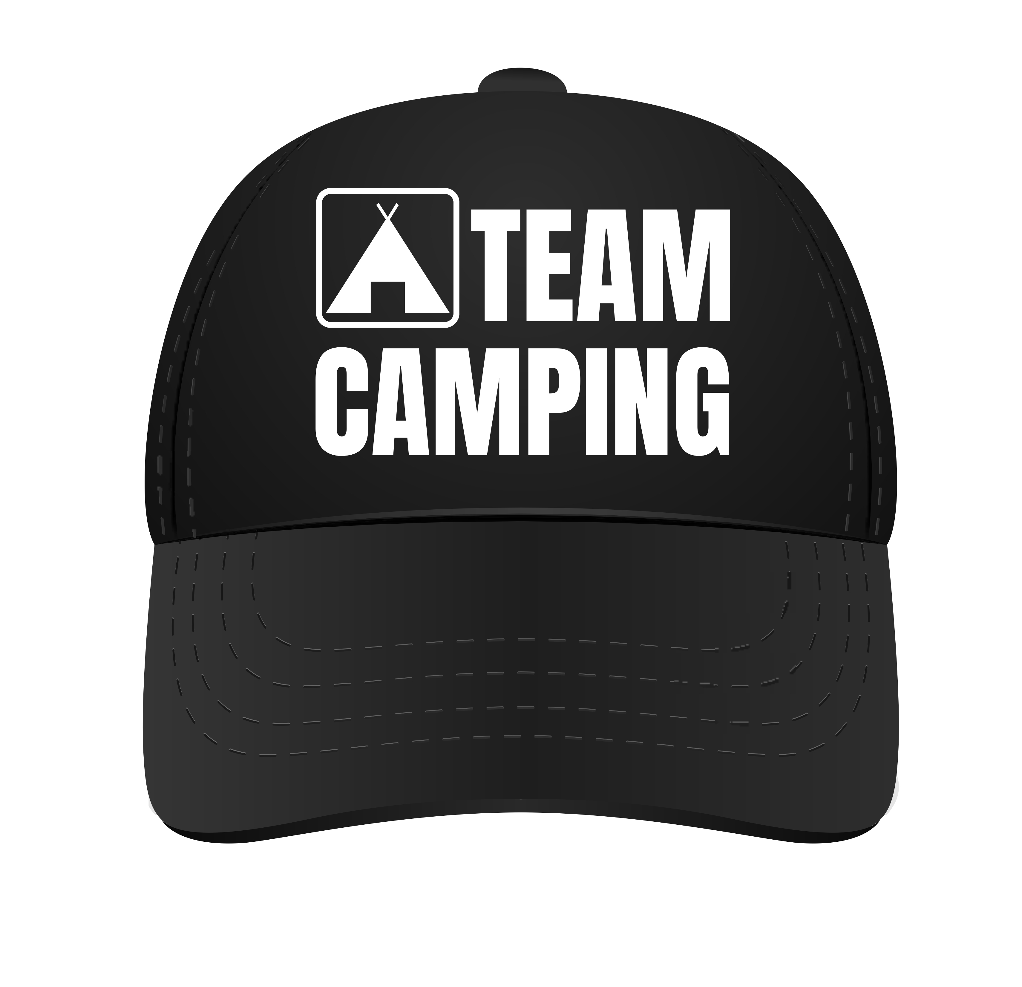 Pet voor Team camping. Het camping team pet