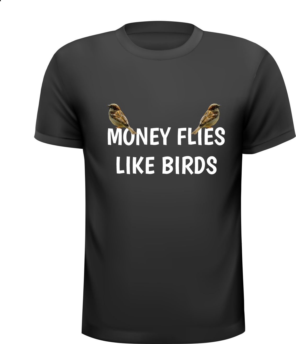 Shirt money flies like birds