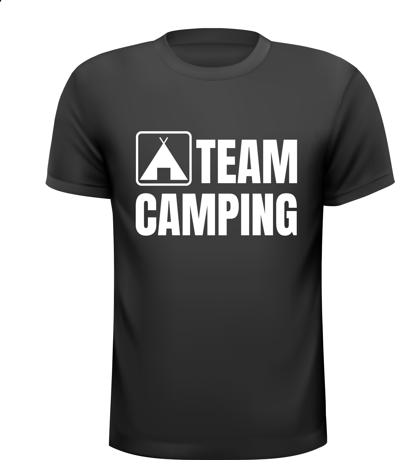 Shirtje voor team camping. Het camping Team T-shirt