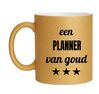 foto 1 Beker goud met glitters voor een planner van goud