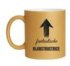 Glitter gouden mok voor een fantastische rijinstructrice 