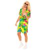 foto 4  Zomerse Kakatoe Outfit - Stralend Gele Set met Groene Bladeren & Bloemen