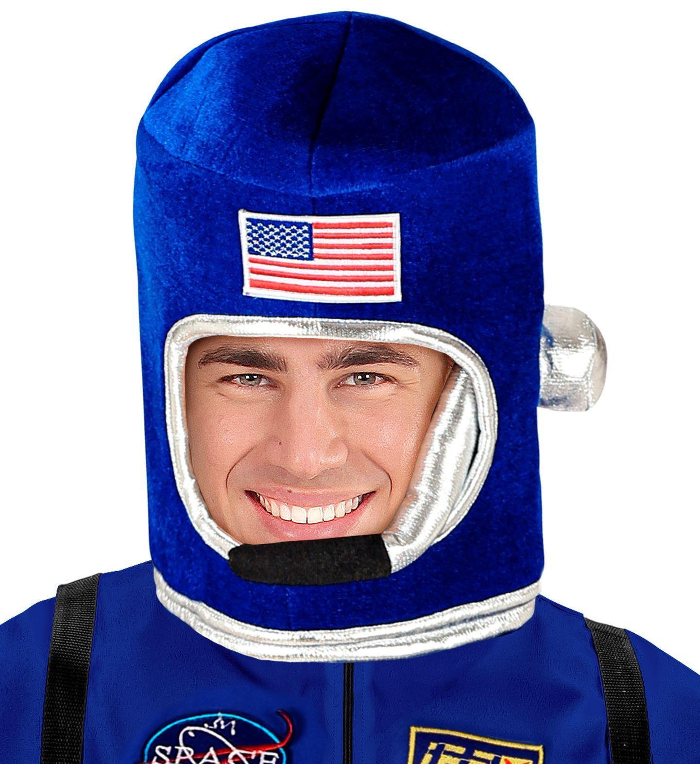 Astronauten helm in de ruimte voor de volwassen astronaut blauw 