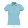 Dames polo atoll blauw korte mouw