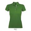 Dames polo bud green korte mouw te bedrukken