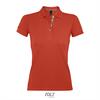 foto 1 Dames polo burnt orange korte mouw te bedrukken