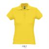 Dames polo goud geel korte mouw