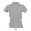 foto 2 Dames polo grijs melange korte mouw Vrouwelijke polo