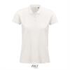Dames polo wit Regular Fit model biologisch katoen