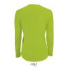 foto 2 Dames sport T-shirt met lange mouwen neon groen