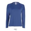 foto 1 Dames sport T-shirt met lange mouwen royal blauw