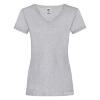 foto 1 Dames T-shirt met V-hals heide grijs Fruit of the Loom