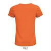 foto 2 Dames T-shirt oranje Ronde hals biologisch katoen