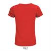 foto 2 Dames T-shirt rood Ronde hals biologisch katoen