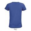 foto 2 Dames T-shirt royal blauw biologisch katoen ronde hals