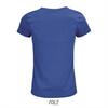 foto 2 Dames T-shirt royal blauw Ronde hals biologisch katoen