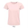 Dames T-shirt roze biologisch katoen ronde hals