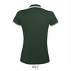 foto 2 Elegante fraaie dames polo groen met wit bedrukbaar personaliseren korte mouw