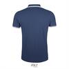 foto 2 Elegante fraaie heren polo donkerblauw met wit bedrukbaar personaliseren
