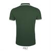 foto 2 Elegante fraaie heren polo groen met wit bedrukbaar personaliseren