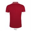 foto 2 Elegante fraaie heren polo rood met wit bedrukbaar personaliseren