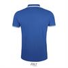 foto 2 Elegante fraaie heren polo royal blauw met wit bedrukbaar personaliseren