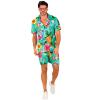 foto 2 Flamingo Fiesta Outfit - Shirt & Korte Broek met Tropische Flair 
