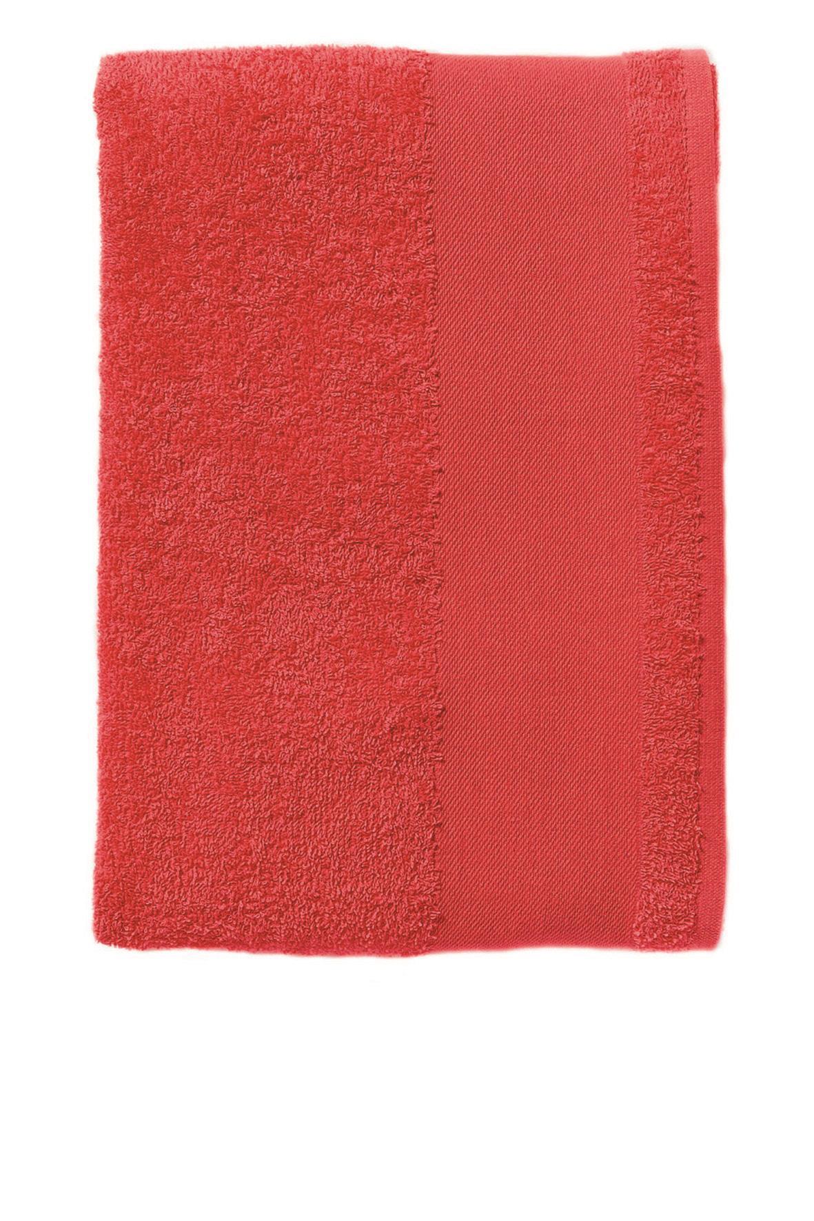 Handdoek rood diverse maten Met ophanglus