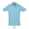 Heren polo atoll blauw korte mouw personaliseren bedrukken vanaf 1 stuks